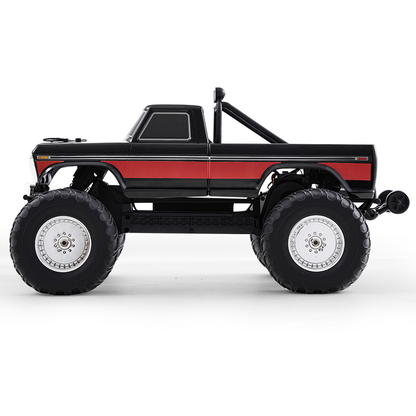 FMS 1:10 Ford F100 Monster Truck, black with red stripe, large tires