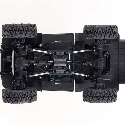 FMS 1:24 FCX24 Power Wagon chassis detail with Batrazzi mud tires