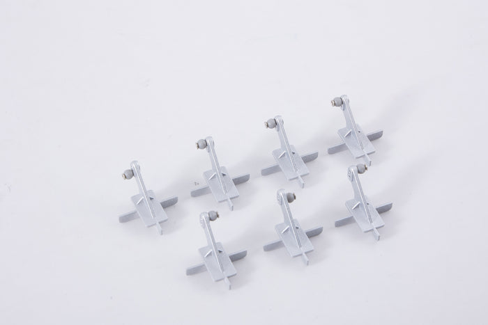 Set of six 80mm F-86 control horns for RC aircraft