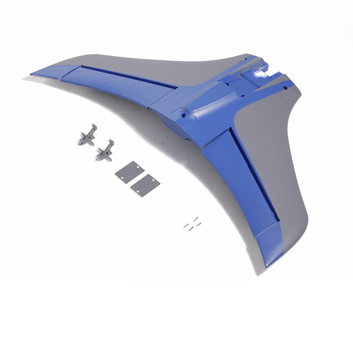 Red and blue 80mm horizontal stabilizer for remote control airplanes