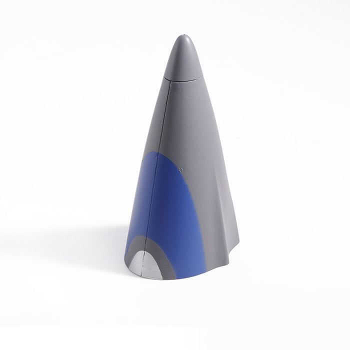 80mm integral cowl in red and blue for RC aircraft models.