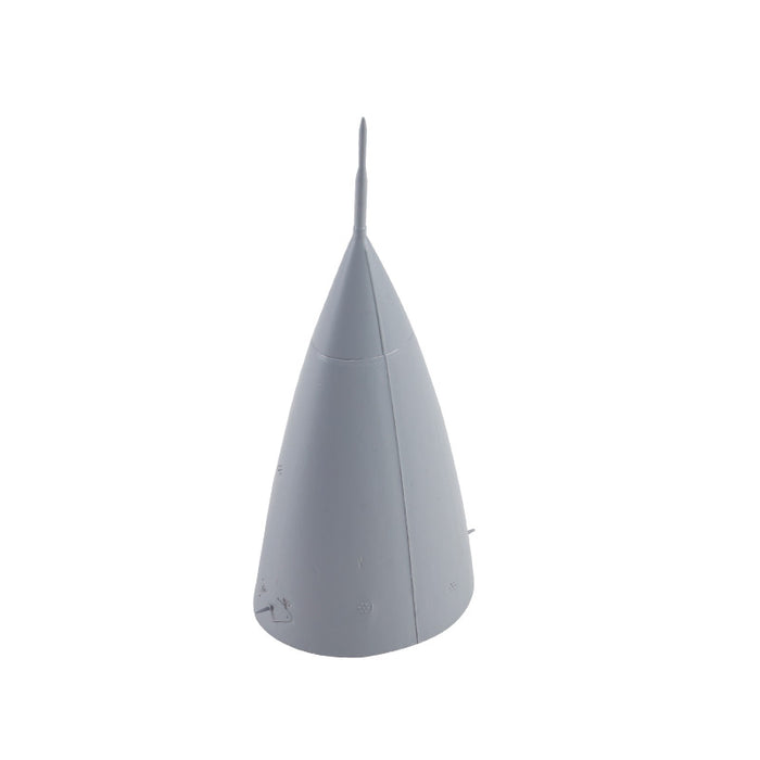 64mm F-16 aircraft cowl in gray, designed for model enthusiasts.