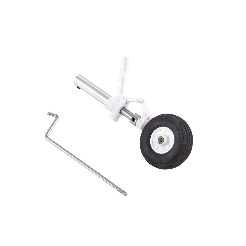 64mm F-16 front landing gear with wheel and installation rod