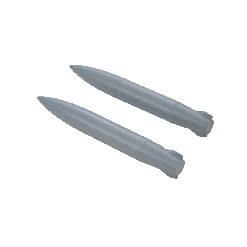 Battlefield Gray oil tanks for 64mm F-16 model aircraft