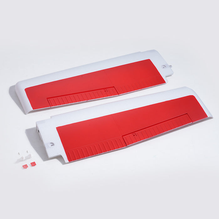1220mm Ranger V2 main wing set in red and white for RC airplane