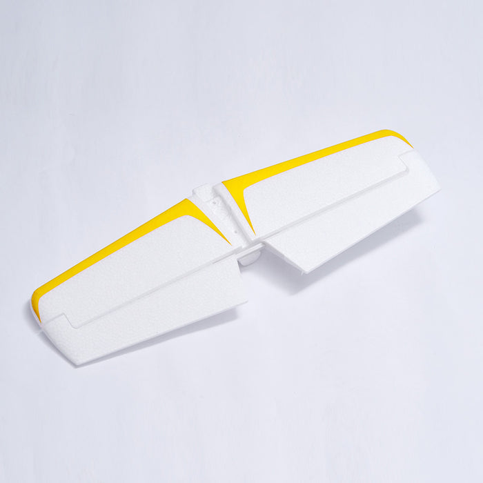 1220mm Ranger V2 horizontal stabilizer featuring yellow and white color scheme.
