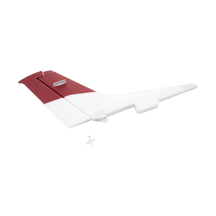 1500mm Cessna 182 vertical stabilizer in red and white for RC model
