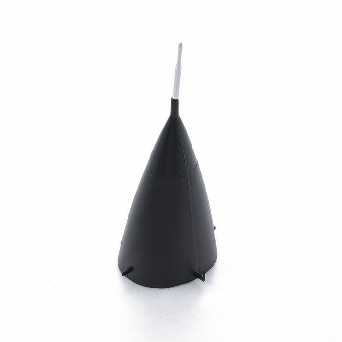 64mm J-10 cowl in gray and blue, suitable for RC aircraft.