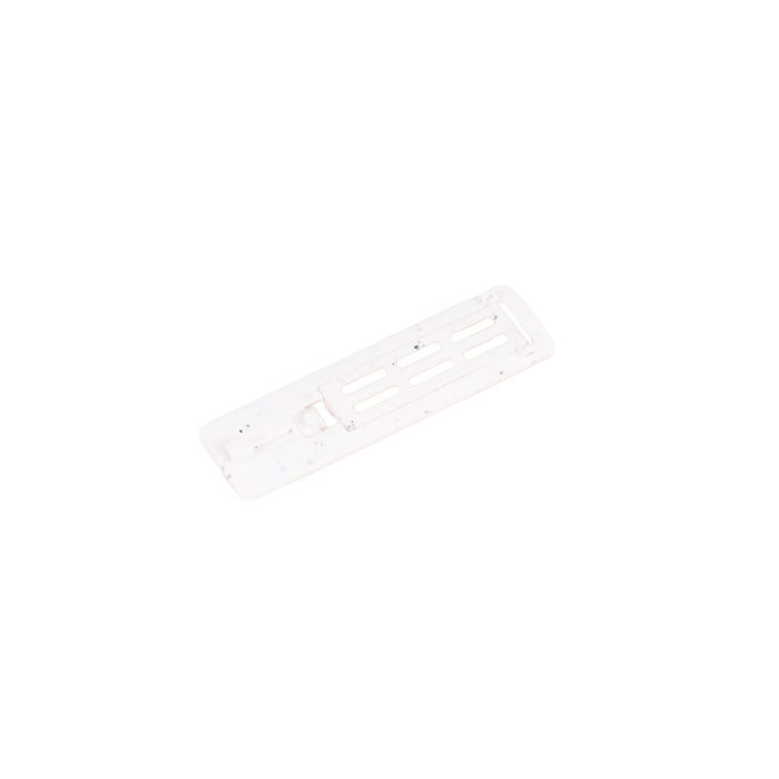 410mm T-28 battery door, white speckled plastic with slots