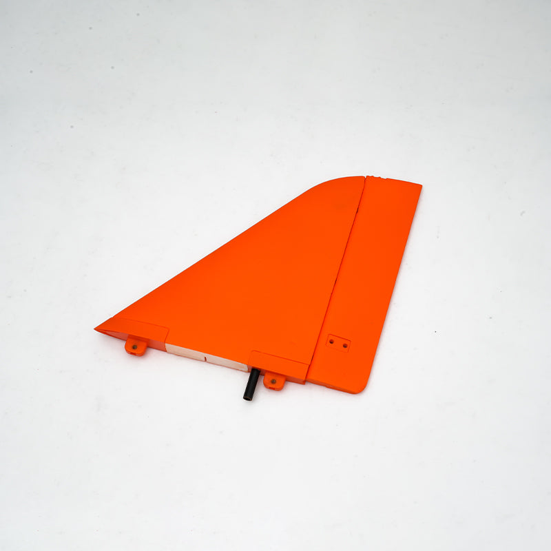 Vibrant orange horizontal stabilizer for 90mm Super Scorpion RC model