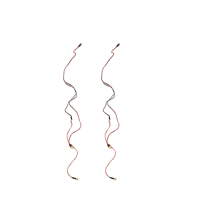 RC aircraft LED light wires - red and black set for model lighting