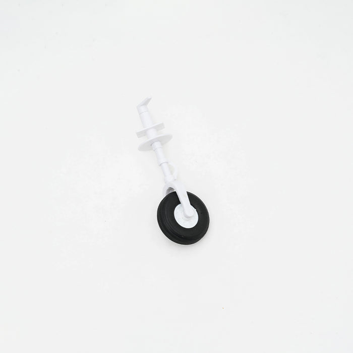 Front landing gear set with black wheel for 850mm RC airplanes