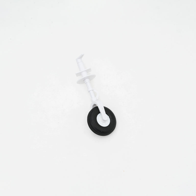 Front landing gear set with black wheel for 850mm RC airplanes