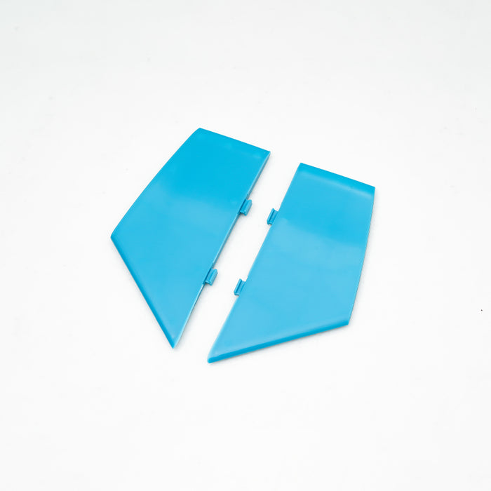 70MM SU-27 ventral fins in blue color for remote control airplane.