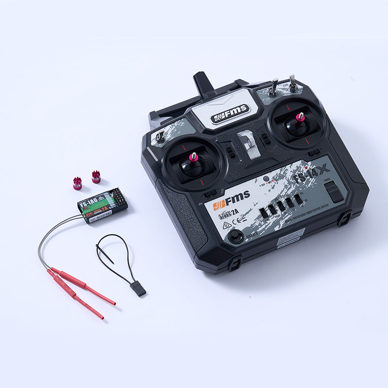 Conjunto de transmisor y receptor para avión RC (6 canales)