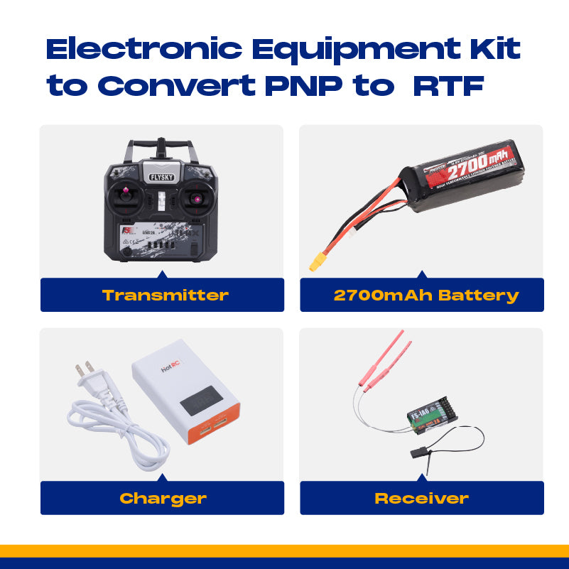 Kit de equipo electrónico para convertir PNP a RTF (batería de 2700 mAh)