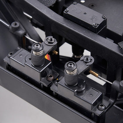 FMS 1:10 Canyon RS dual steering servos and linkages for precise control