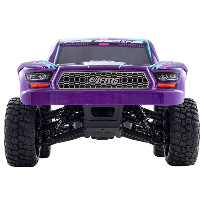 FMS 1:24 FSC24 Chaser short course truck in purple with FMS logo on grill