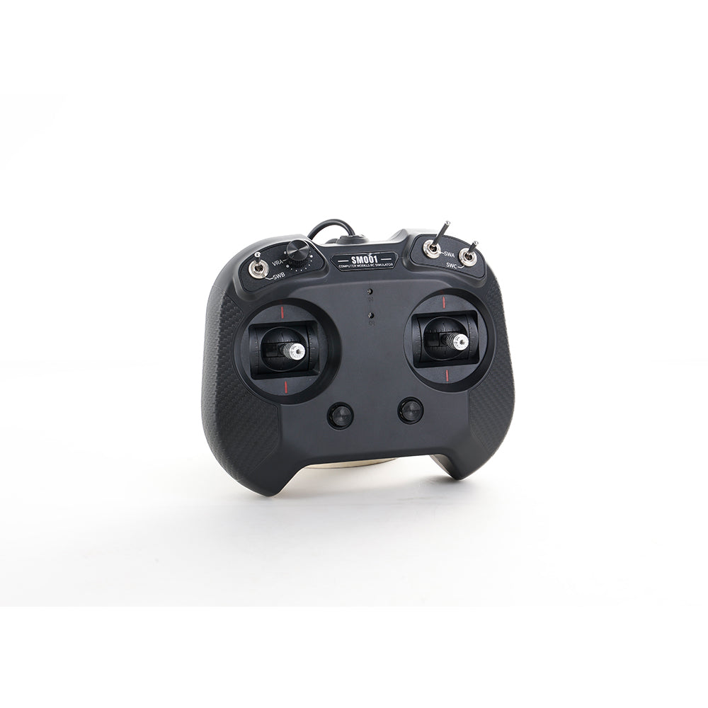 RC flight simulator controller for novice remote control airplane enthusiasts
