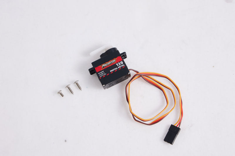 Predator 13g Digital Metal Gear Servo with 460mm Wire and Screws