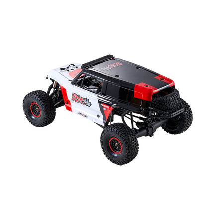 ROCHOBBY 1:7 Ridge Racer U4 desert buggy, white and black body with red accents, large offroad tires
