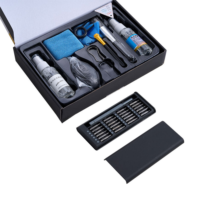 24 in 1 screwdriver tool kit with cleaning tools and accessories