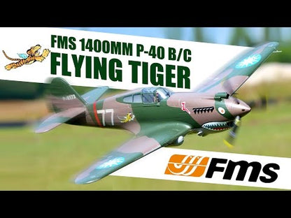 Avión P-40B Flying Tiger de 980 mm (38,6") FMS PNP