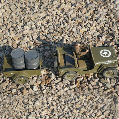 Cañón antitanque/Remolque/Ametralladora/Lona superior para escalador MB 1941 a escala 1:6/1:12 