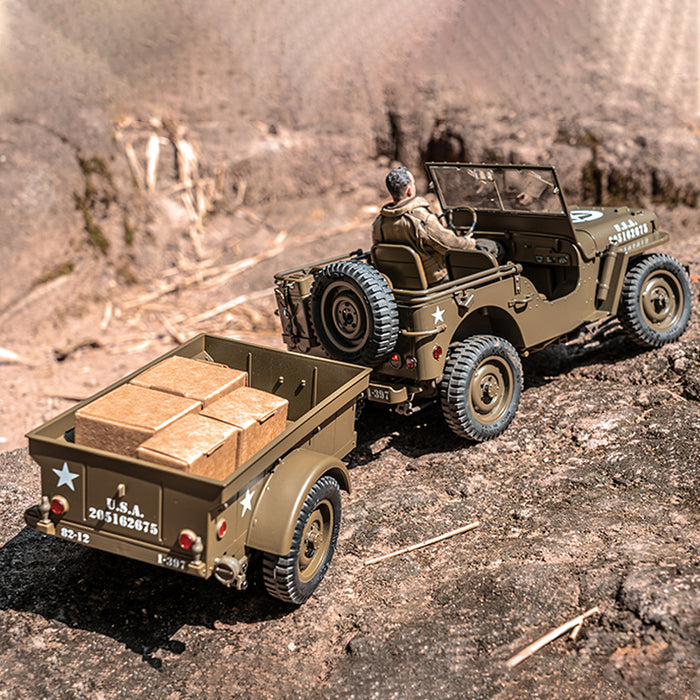 Cañón antitanque/Remolque/Ametralladora/Lona superior para escalador MB 1941 a escala 1:6/1:12 