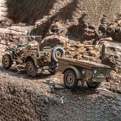 Cañón antitanque/Remolque/Ametralladora/Lona superior para escalador MB 1941 a escala 1:6/1:12 
