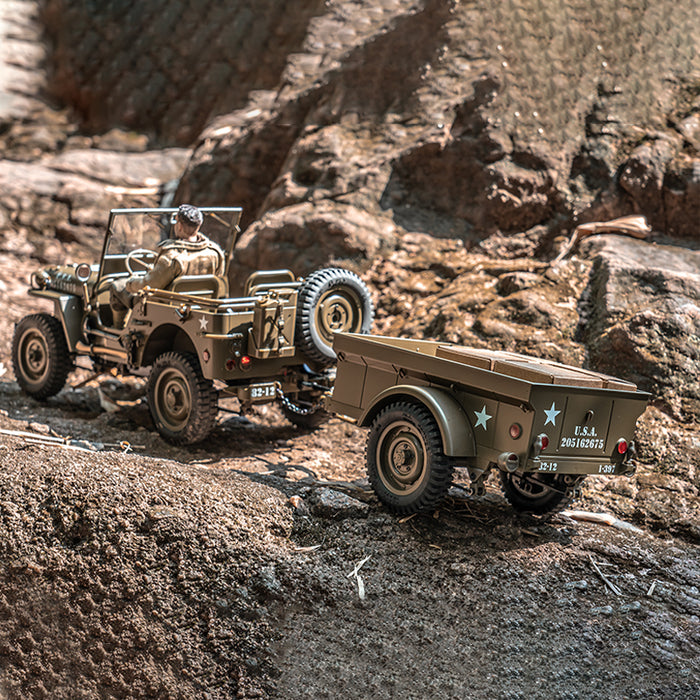 Cañón antitanque/Remolque/Ametralladora/Lona superior para escalador MB 1941 a escala 1:6/1:12 
