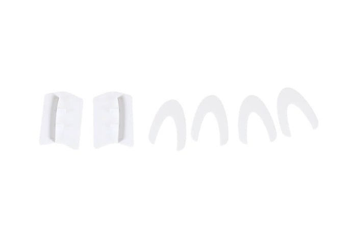 White vortex generators for enhancing RC airplane performance.
