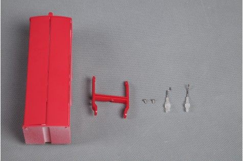 Red 1100mm PC-21 front landing gear cover set with mounting parts