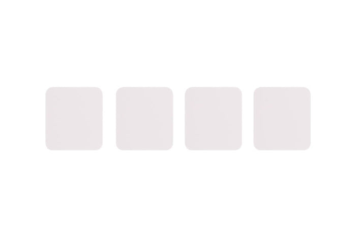 Four white servo covers for 2000mm Beaver V2 RC airplane