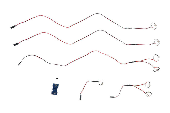 80mm Rafale LED set including wires and connectors for RC models