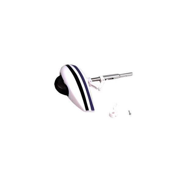 1400mm Sky Trainer 182 front landing gear set in white and blue