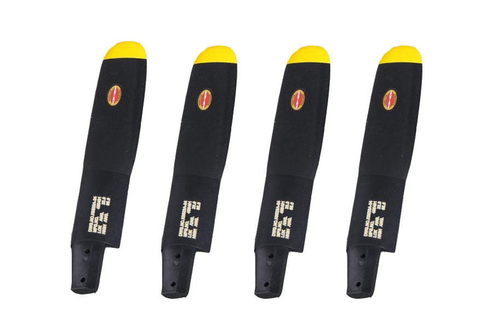 Black propeller blades with yellow tips for 1700mm P-51 model