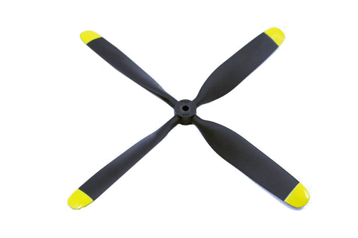 980mm P-39 propeller black blades with yellow tips for RC airplanes