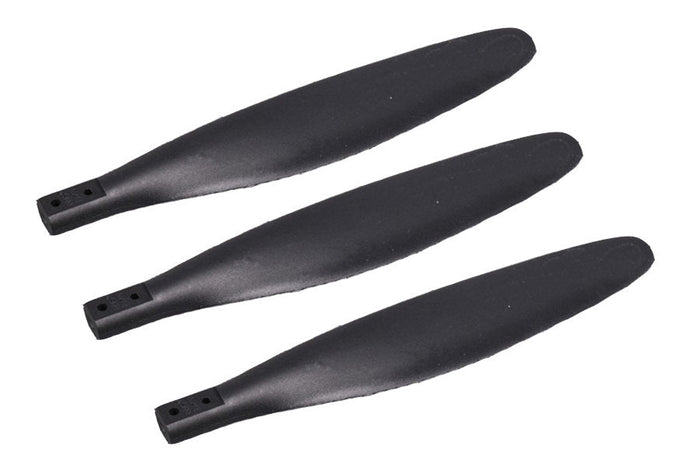 Black propeller blades for RC aircraft, compatible with various models