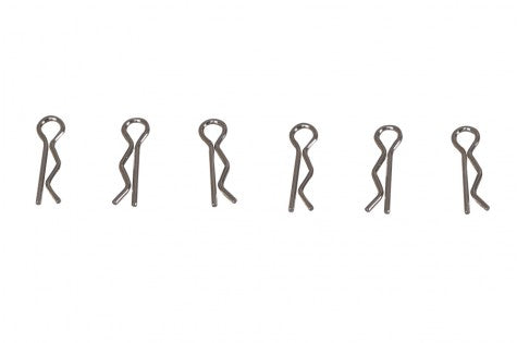 Set of six cotter pins for securing RC model components