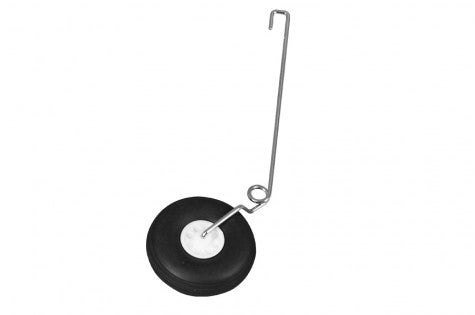 Rear landing gear for 1400mm Kingfisher RC airplane with rubber tire