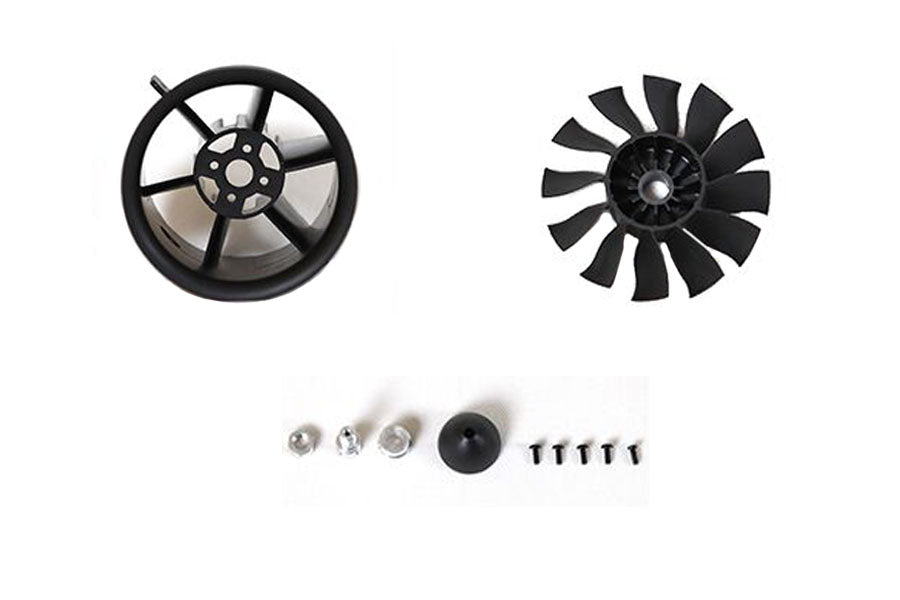 70mm 12-blade ducted fan components for RC model aircraft