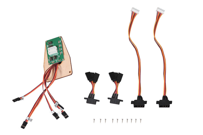 80mm Futura Multi-Connector Set with connectors, cables, and screws