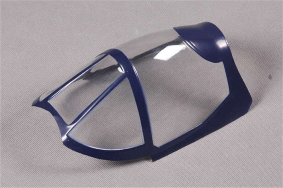 1700mm F4U Corsair V3 RC airplane plastic canopy with clear top and blue trim