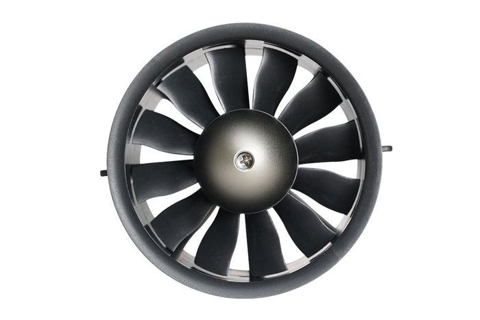 High-performance 90MM EDF unit featuring a 12-blade turbine for RC models