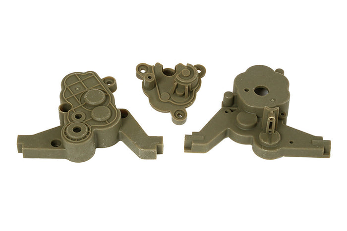 1:12 RC main gear box set components in green plastic