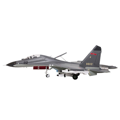 FMS Twin 70mm EDF J-11 PNP model aircraft with missiles, landing gear, and detailed markings.
