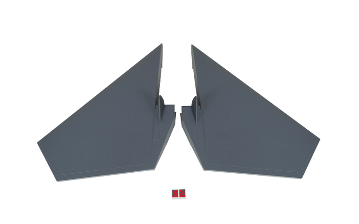 70mm J-11 Horizontal Stabilizer for RC airplanes in grey color