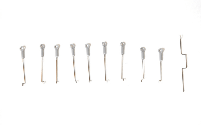 Linkage rods for 70mm SU-27 and J-11 RC models