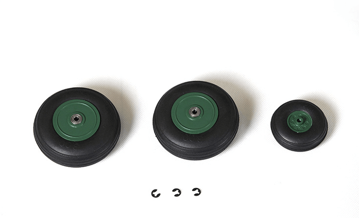 Wheel set for 70mm SU-27 and J-11 RC models
